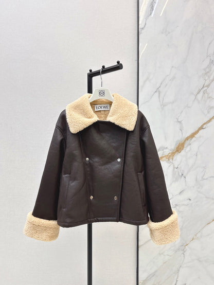 Loe NEW lamb fleece biker