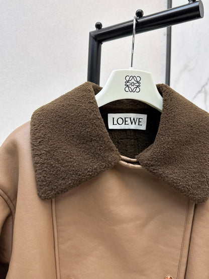 Loe NEW lamb fleece biker