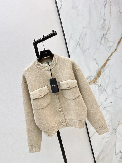 Fend NEW wool knit cardigan