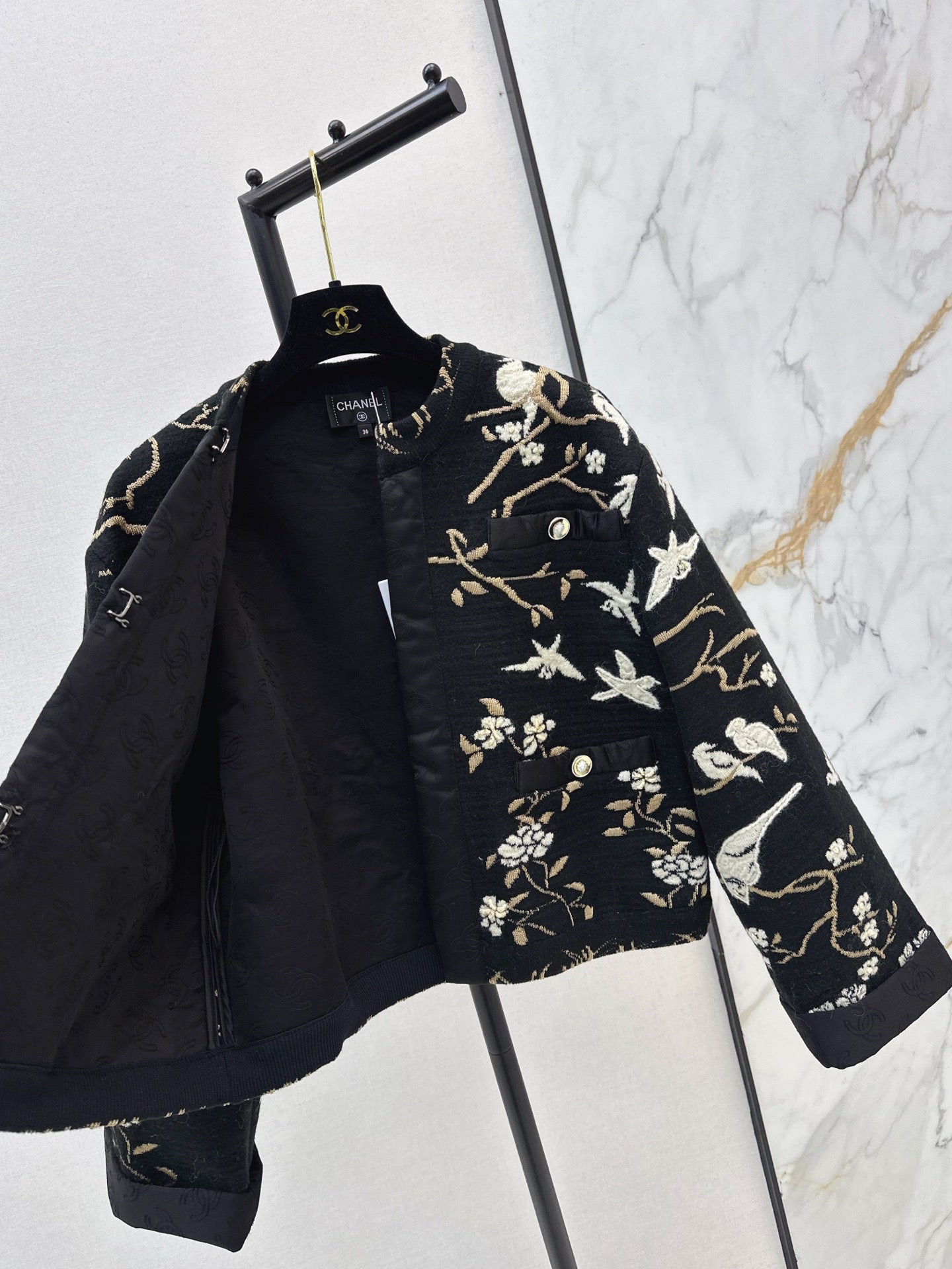 Chan NEW embroidered jacquard jacket