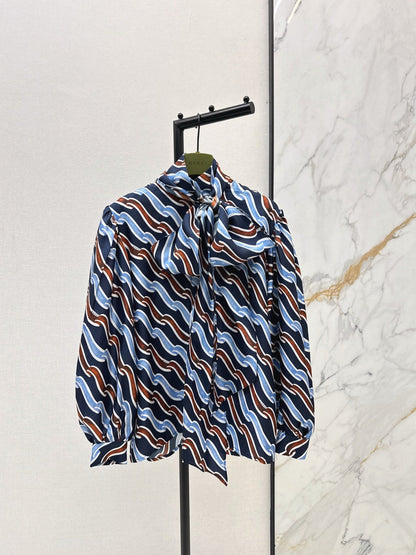 Guc NEW printed silk shirt