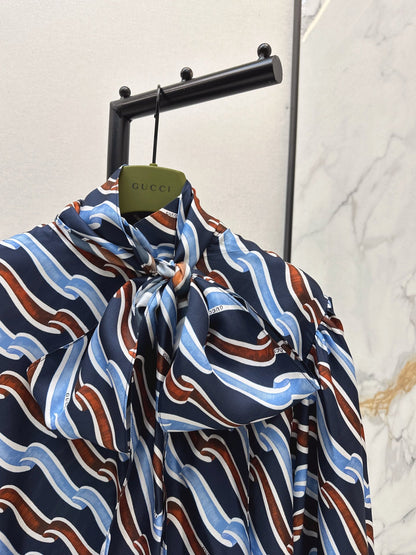 Guc NEW printed silk shirt