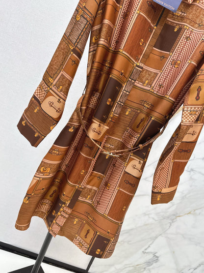 Louis NEW printed silk dress