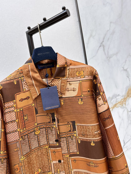 Louis NEW printed silk shirt