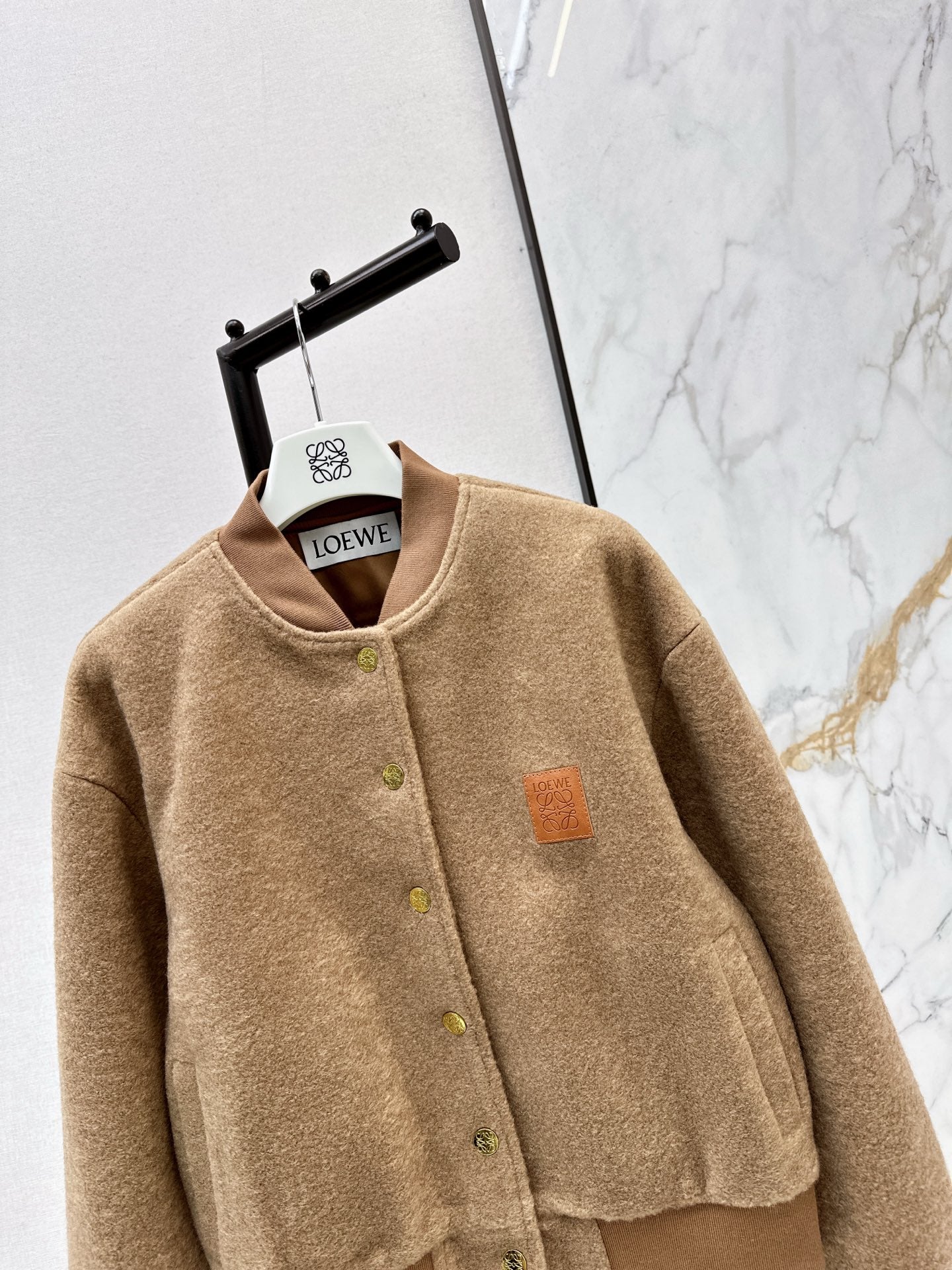 Loe NEW woolen baseball jacket