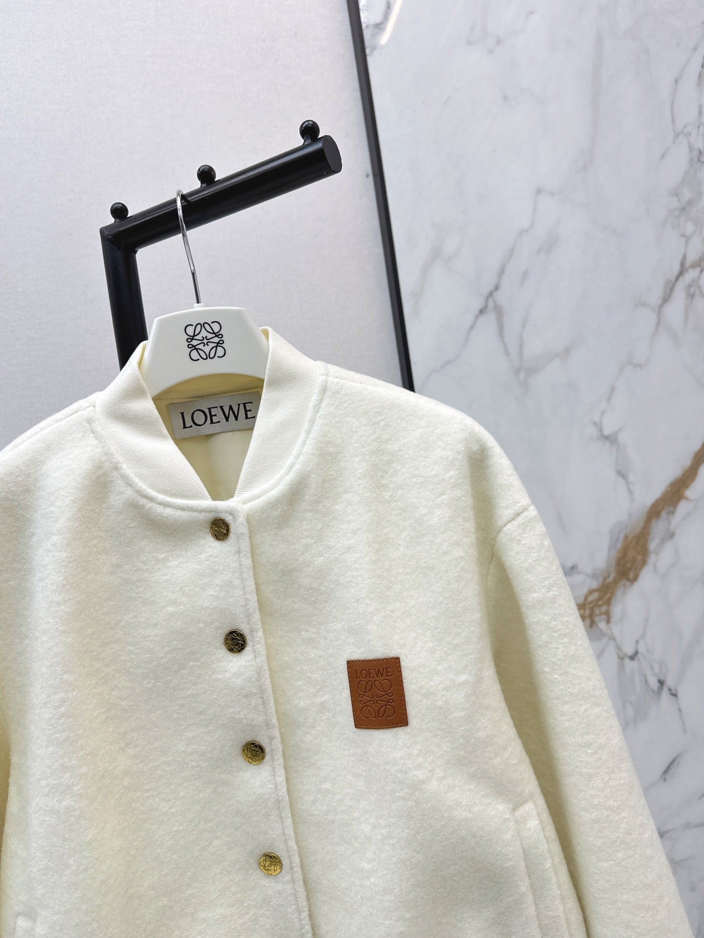 Loe NEW woolen baseball jacket