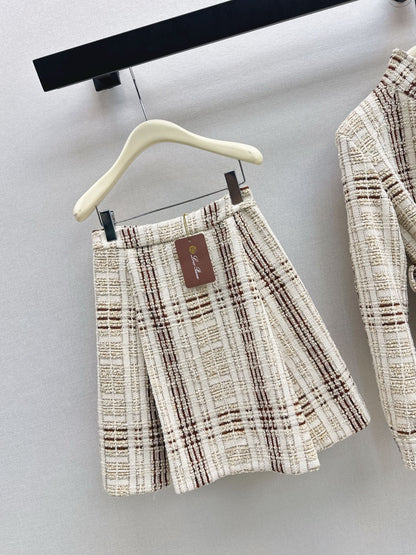 Loro NEW checked tweed skirt