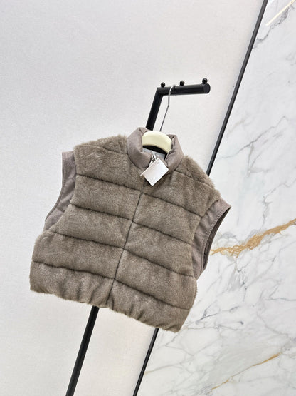 Brun NEW woolen  down vest