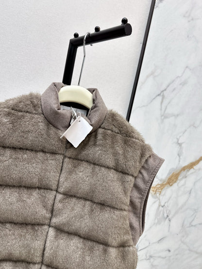 Brun NEW woolen  down vest