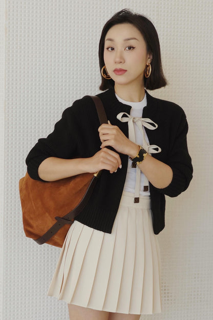 Louis NEW Bow-knot knitted cardigan