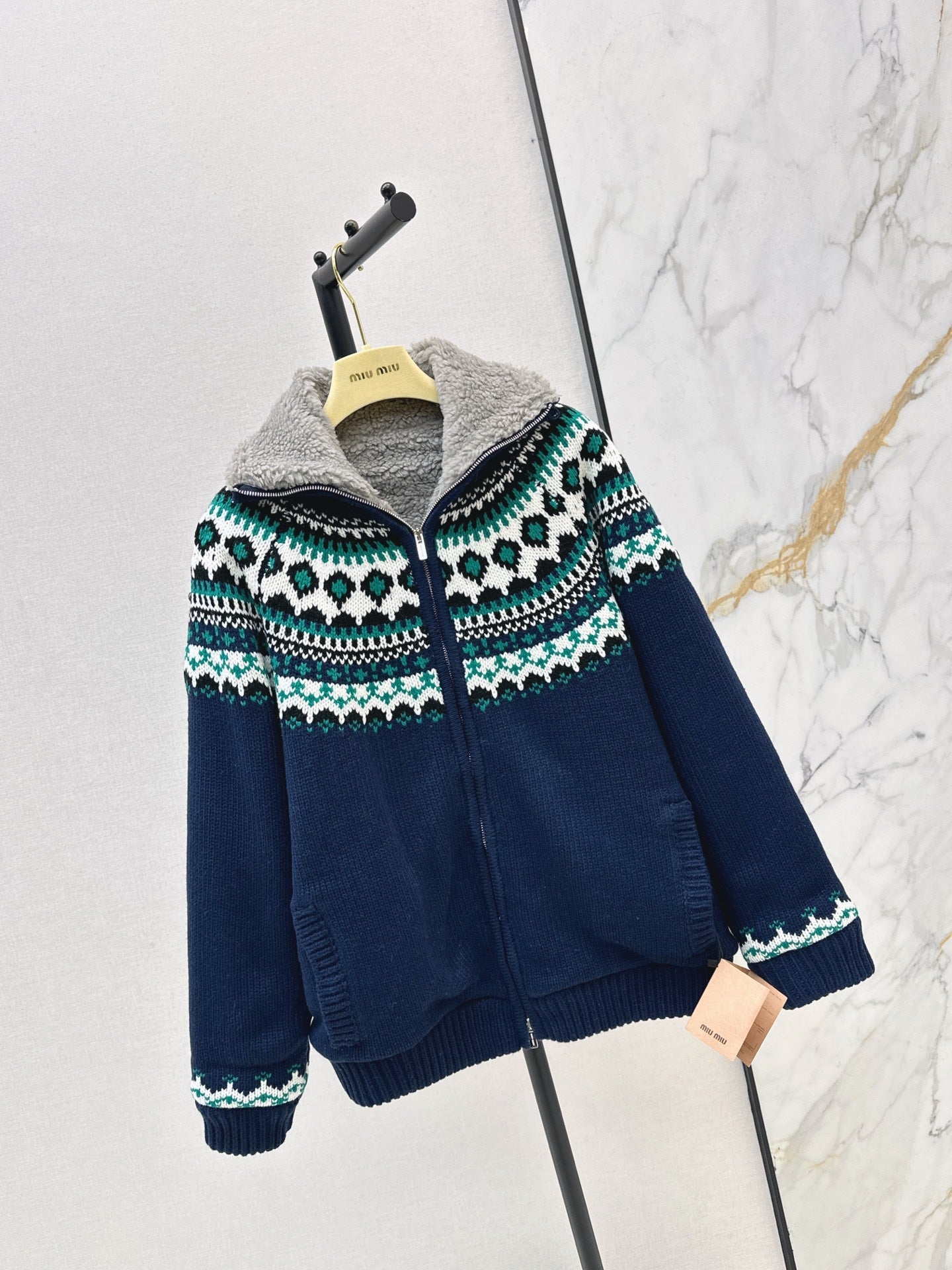 Miu NEW fair Isle cardigan