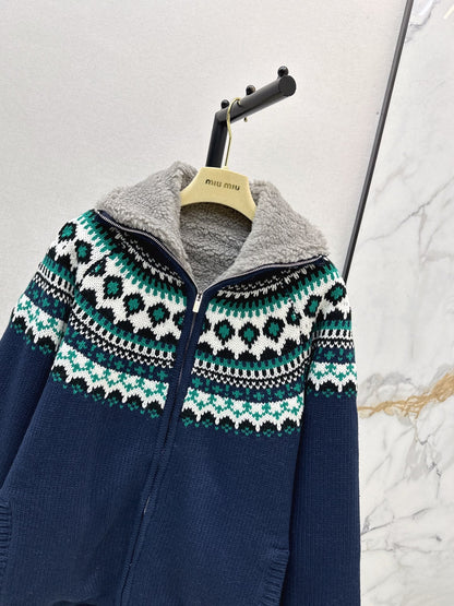Miu NEW fair Isle cardigan