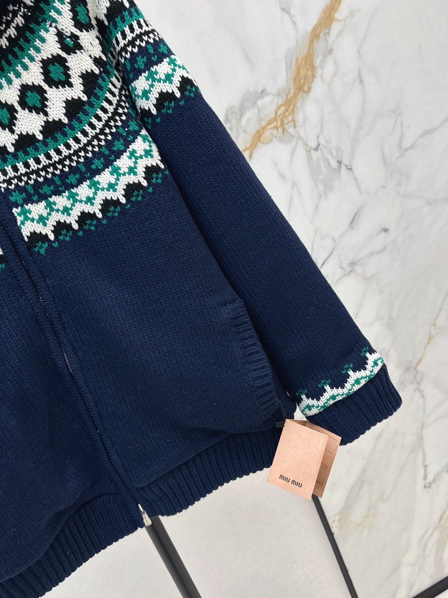 Miu NEW fair Isle cardigan