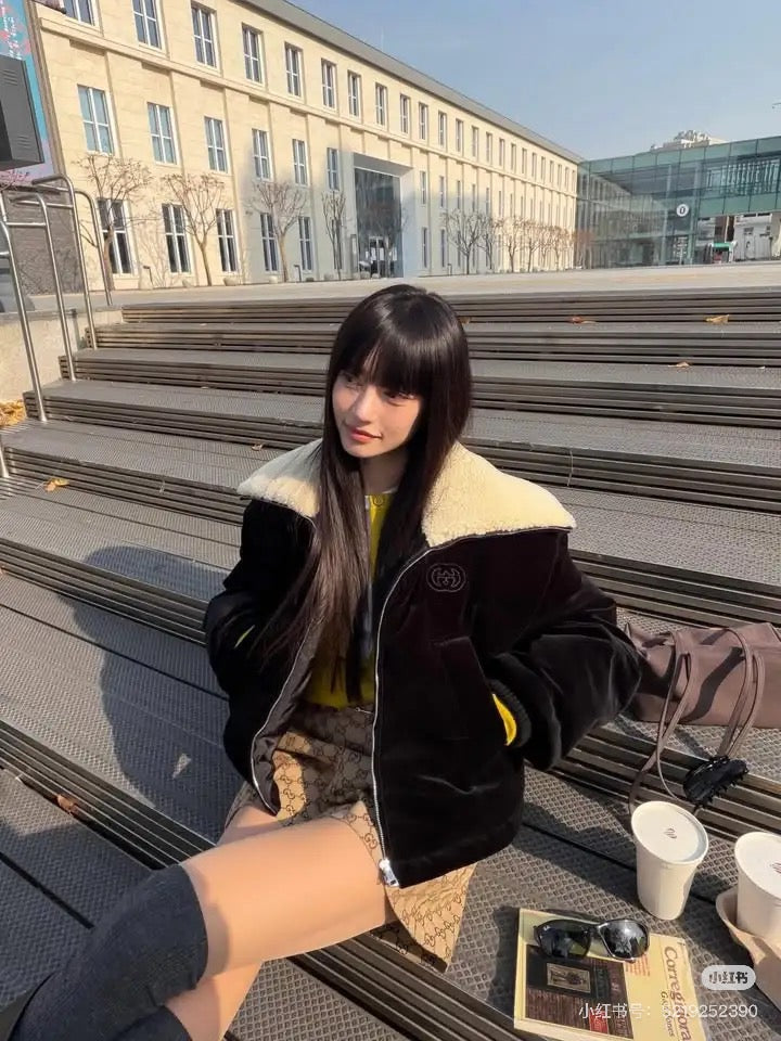 Guc NEW Velvet down jacket