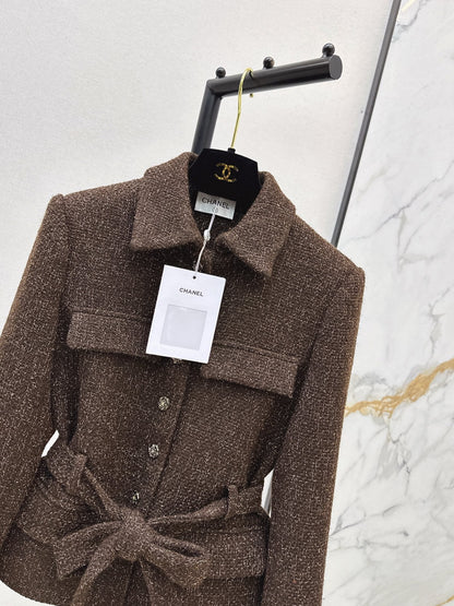 Chan NEW woven tweed jacket