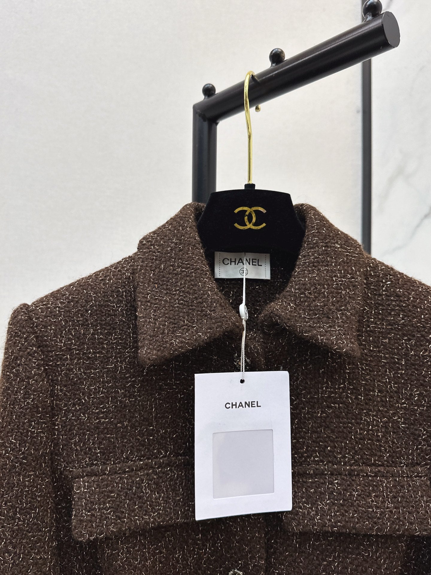 Chan NEW woven tweed jacket