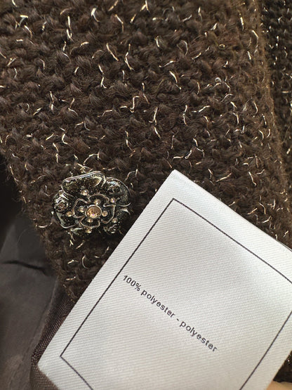 Chan NEW woven tweed jacket