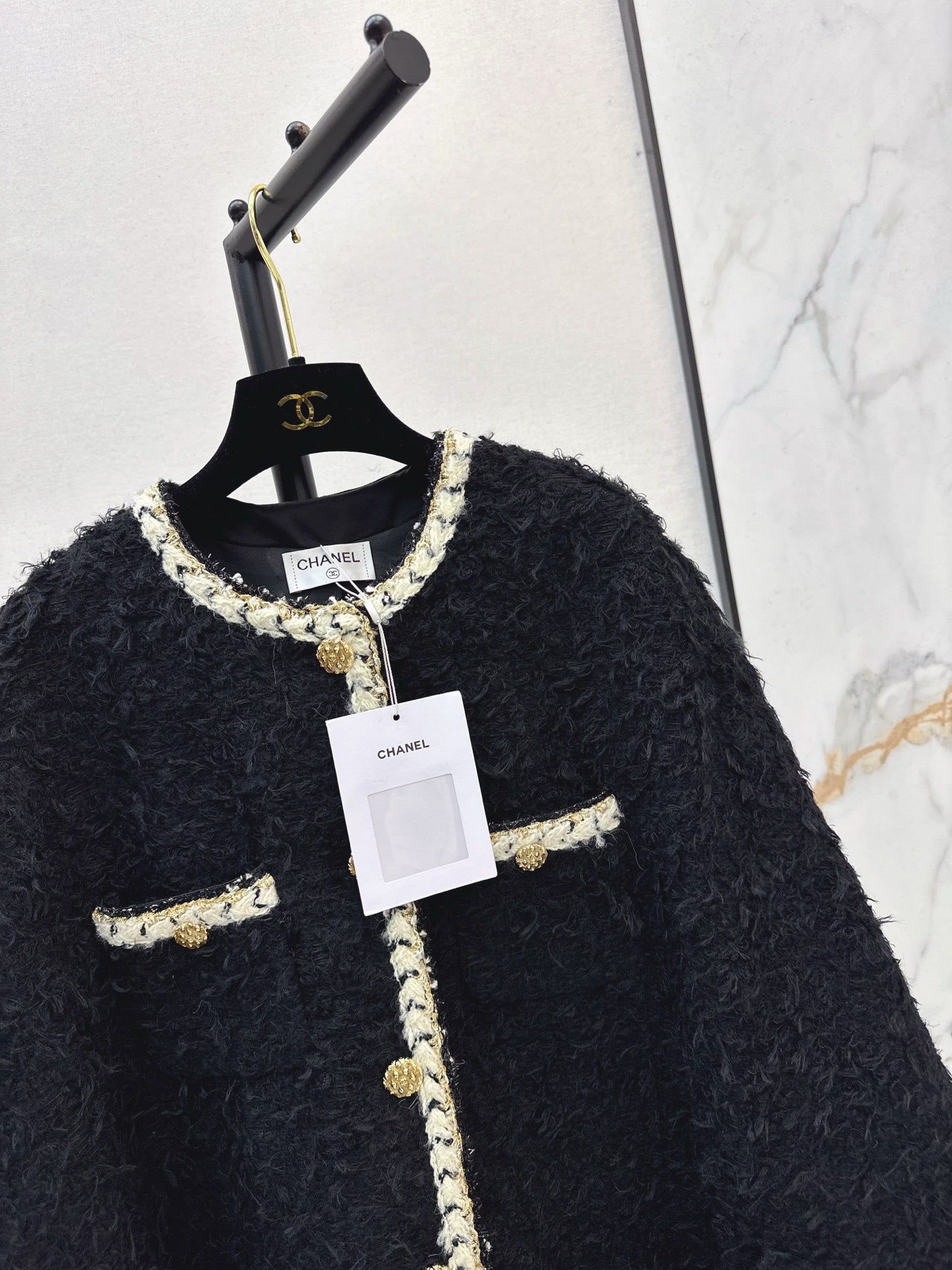 Chan NEW tweed cape coat