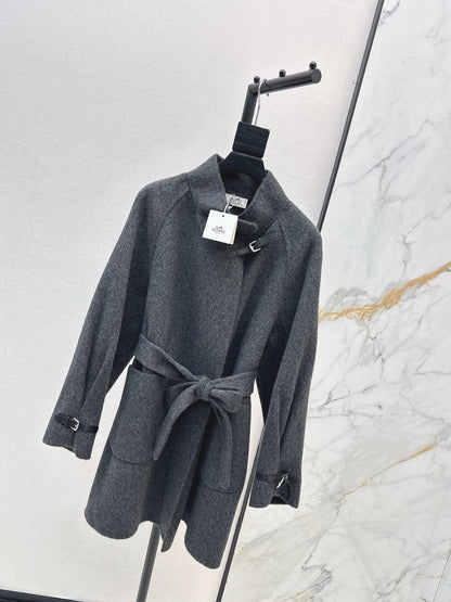 Herm NEW woolen belted overcoats