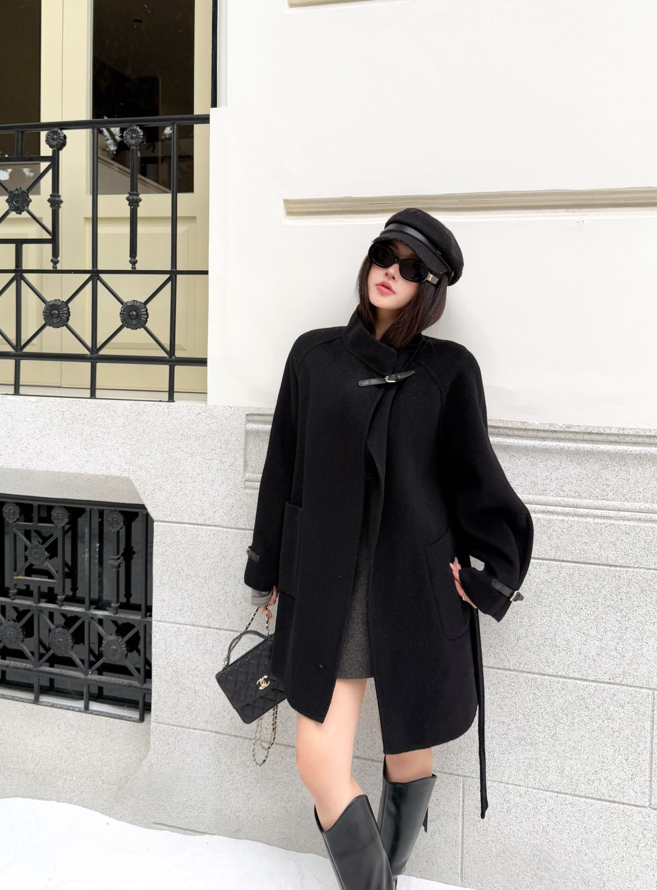 Herm NEW woolen belted overcoats