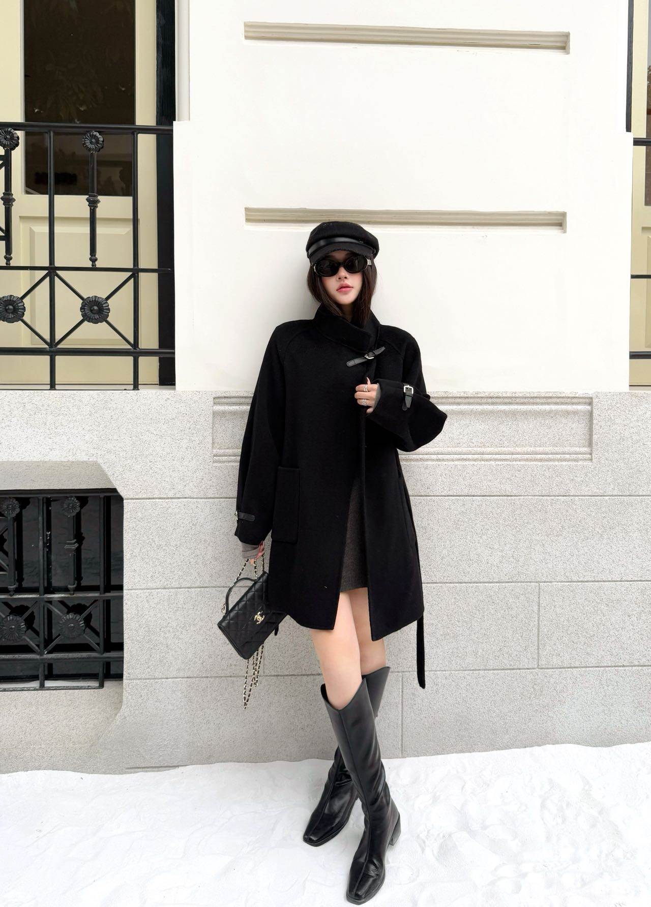 Herm NEW woolen belted overcoats