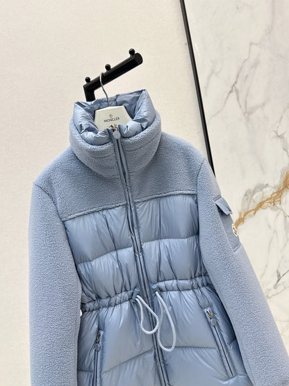 Monc NEW fleece-paneled down jacket