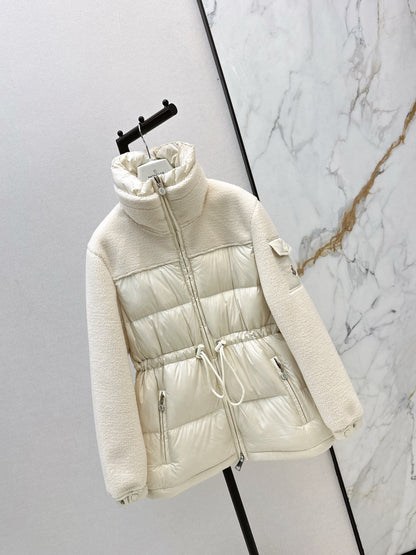 Monc NEW fleece-paneled down jacket