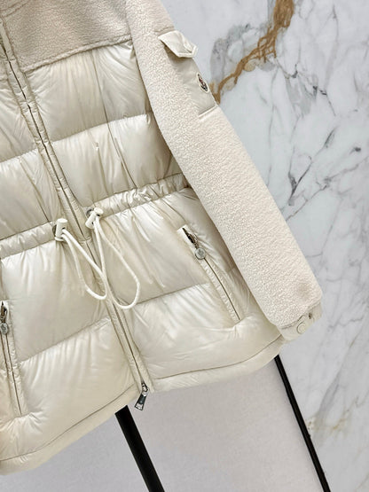 Monc NEW fleece-paneled down jacket