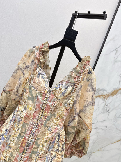 Zimm NEW flower printed dress