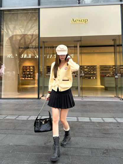 Guc NEW jacquard knit cardigan