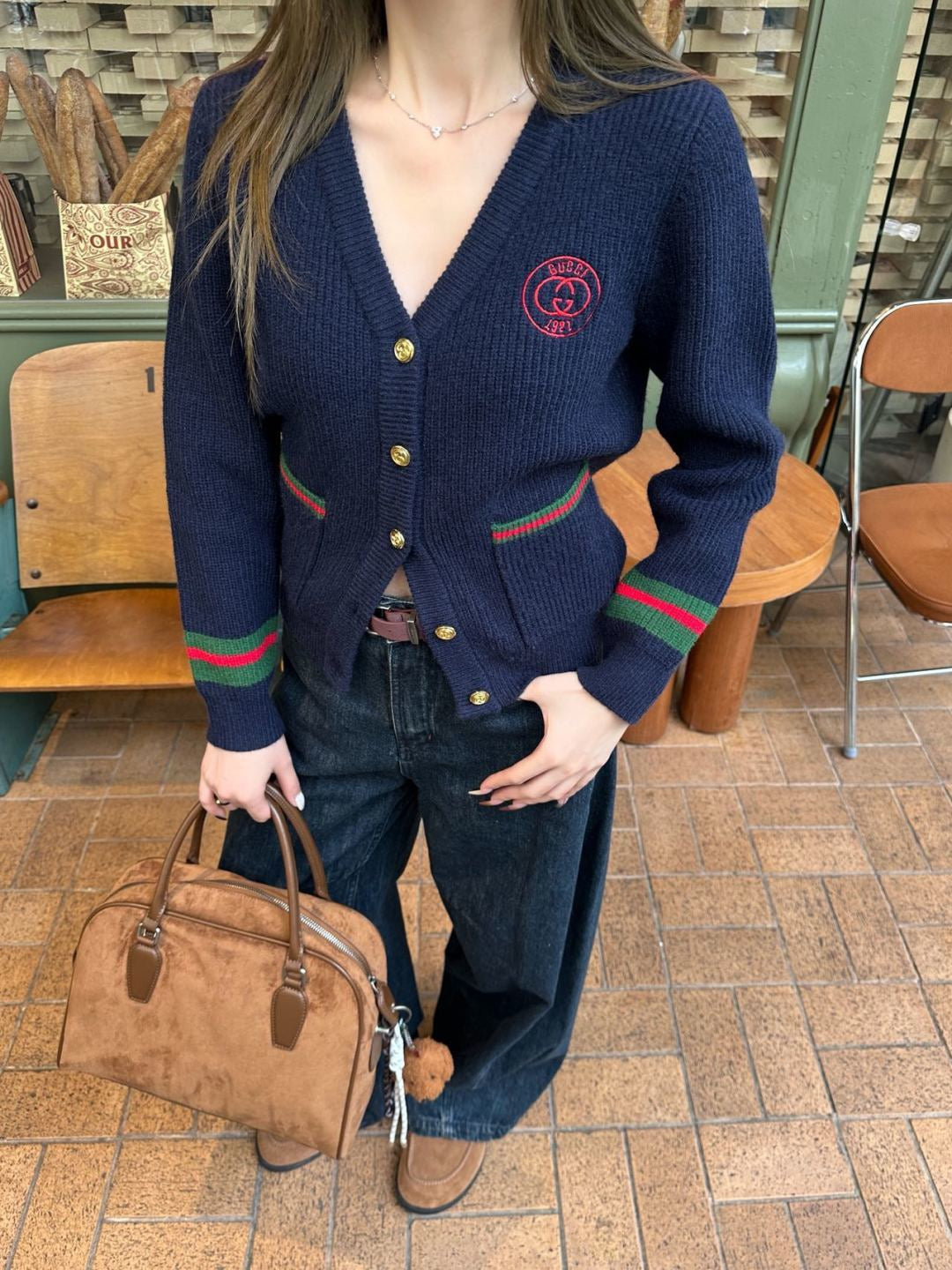 Guc NEW jacquard knit cardigan