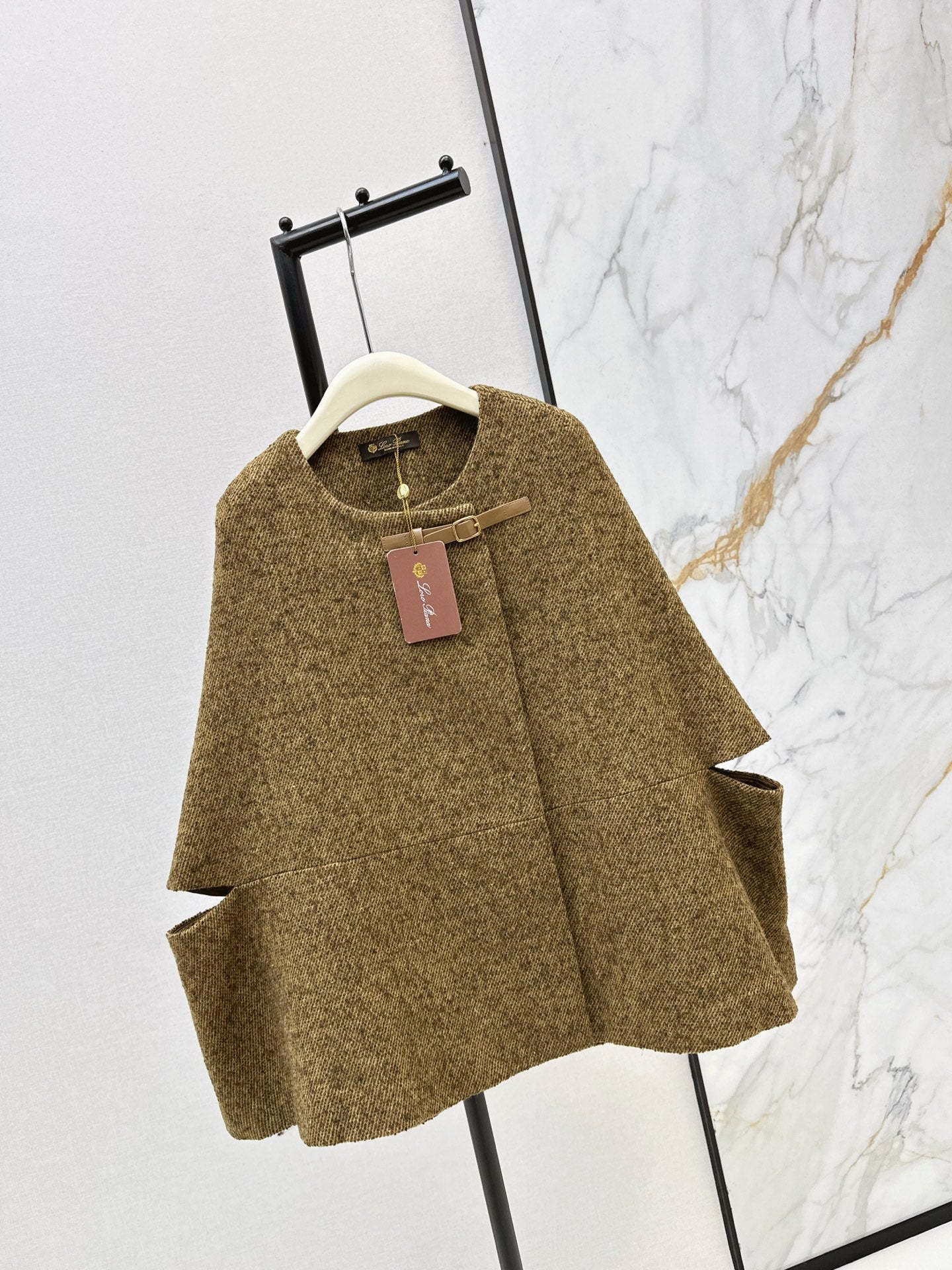 Loro NEW tweed cape coats
