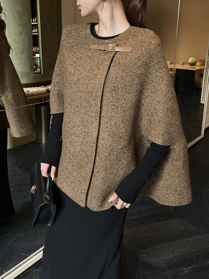 Loro NEW tweed cape coats