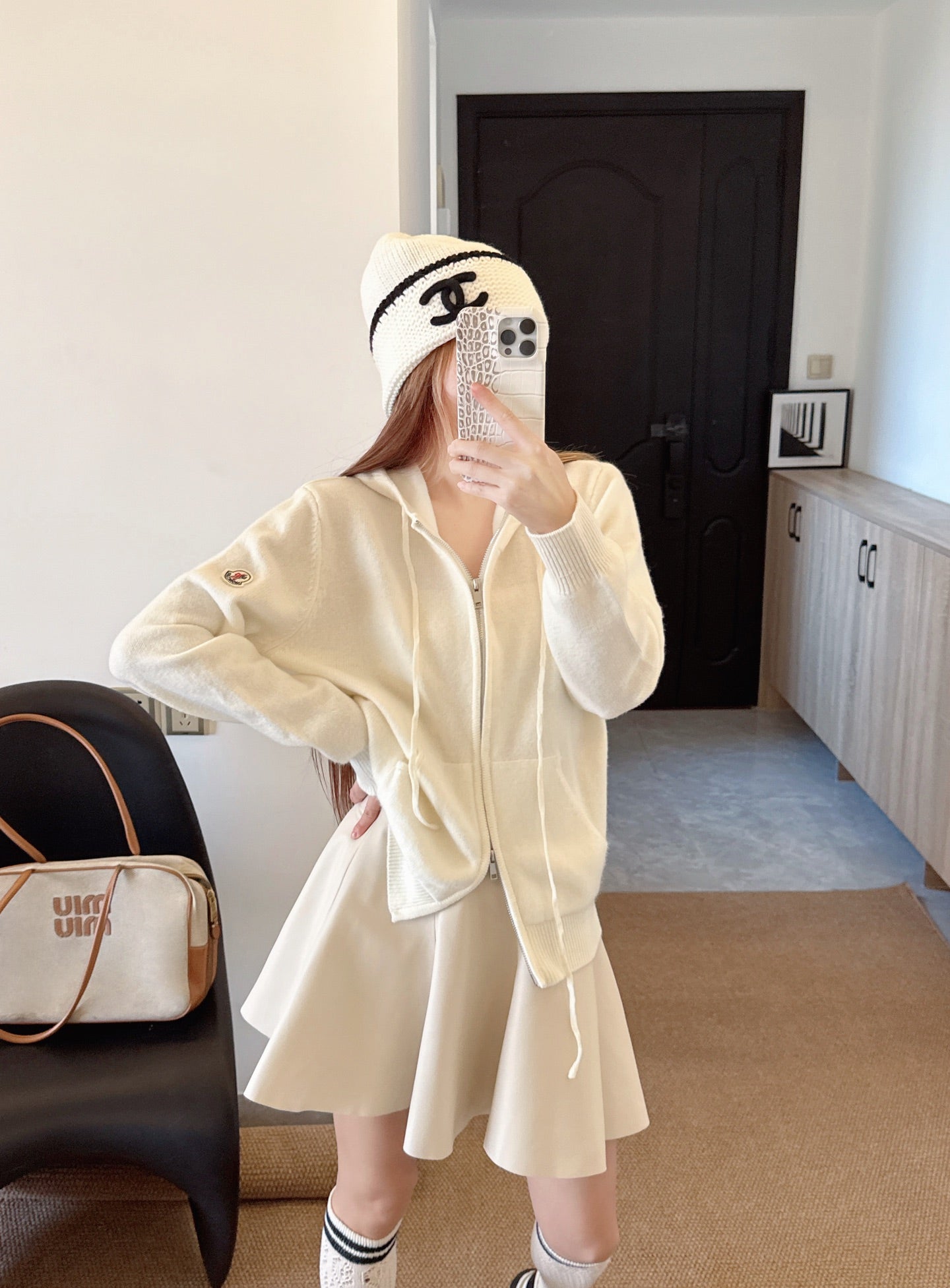 Monc NEW Hooded knitted cardigan