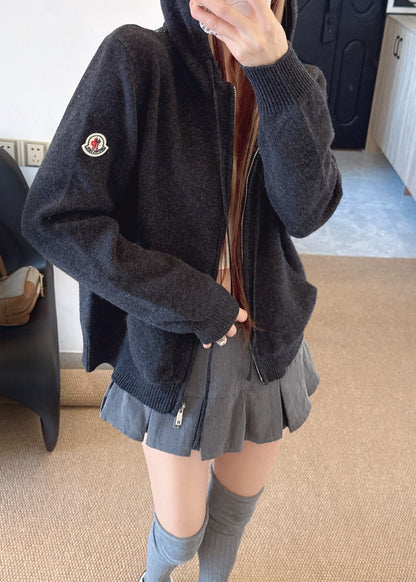 Monc NEW Hooded knitted cardigan