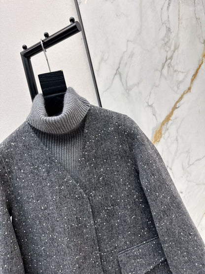 Max NEW wool jacket with shawl