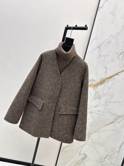 Max NEW wool jacket with shawl