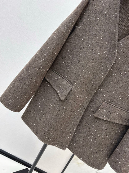 Max NEW wool jacket with shawl