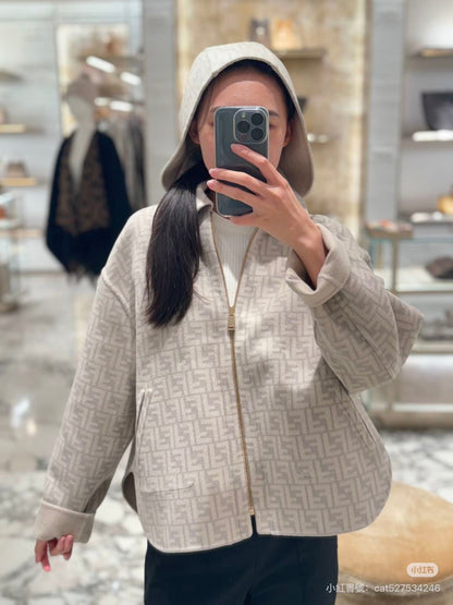 Fend NEW reversible hooded jacket