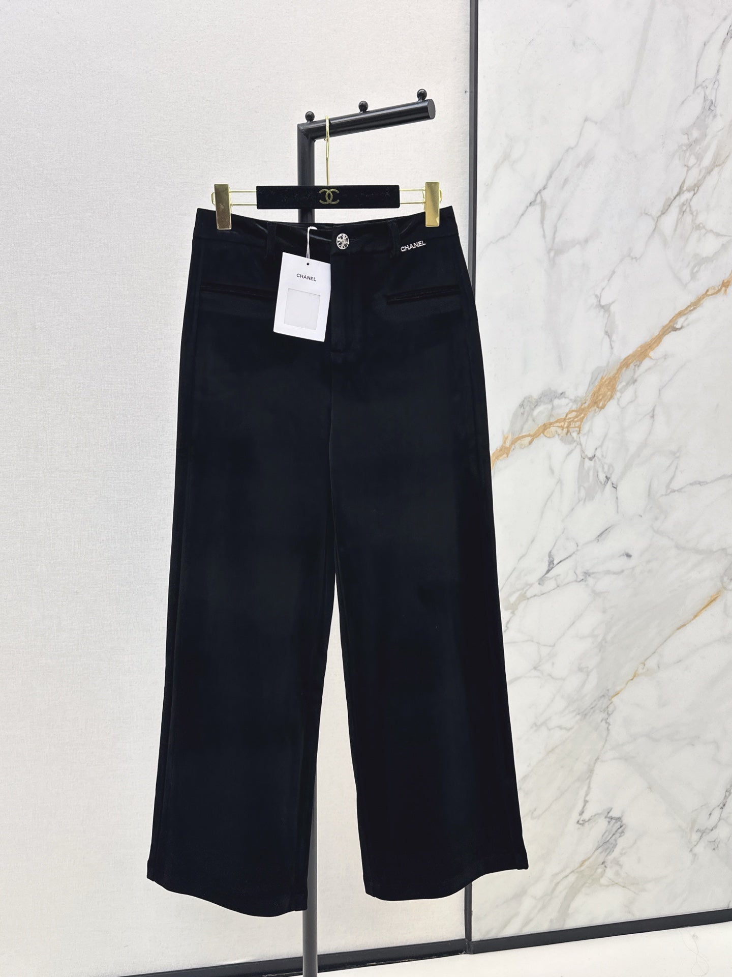 Chan NEW Velvet wide-leg pants