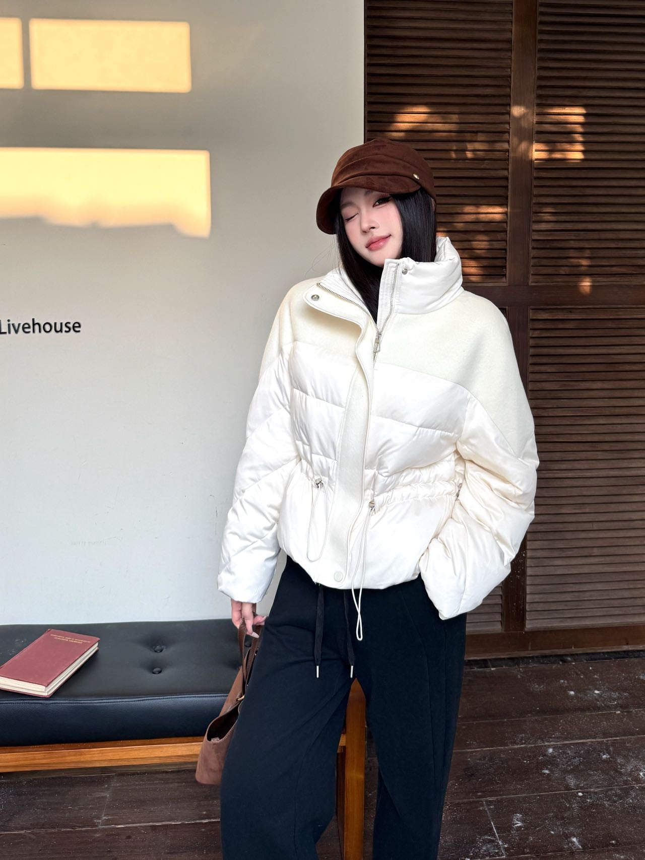 Max NEW drawstring down jacket