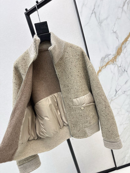 Max NEW woolen down jacket