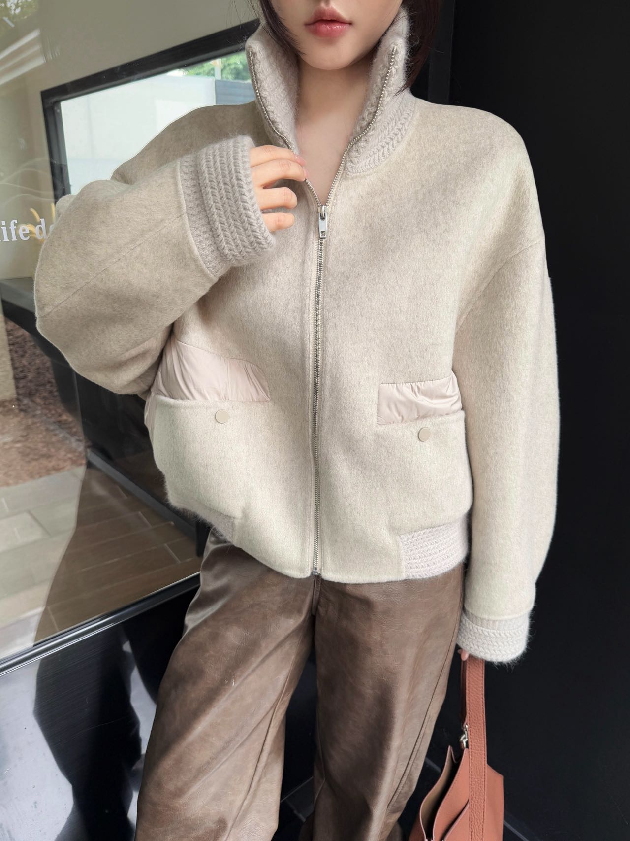 Max NEW woolen down jacket