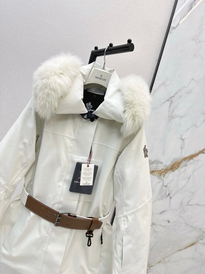 Monc NEW  belted ski down jacket