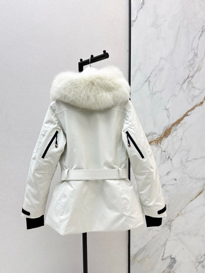 Monc NEW  belted ski down jacket