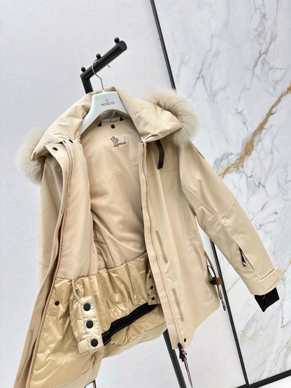 Monc NEW  belted ski down jacket