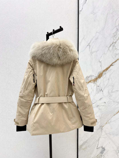 Monc NEW  belted ski down jacket