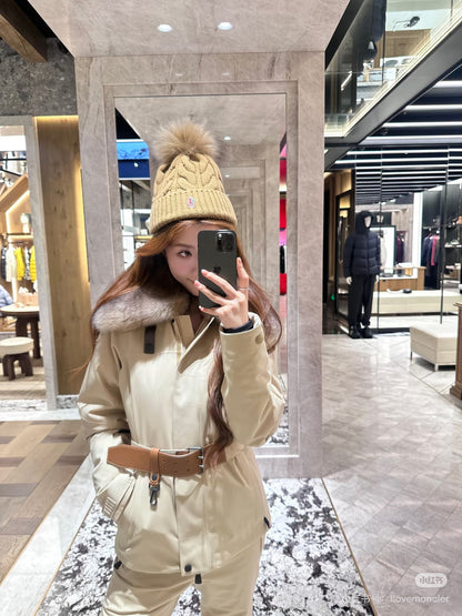 Monc NEW  belted ski down jacket