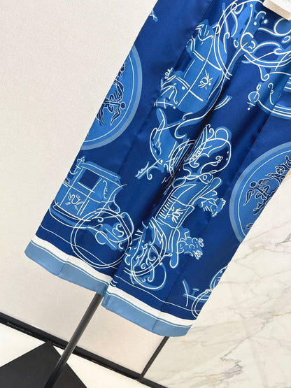 Herm NEW print wide-leg pants