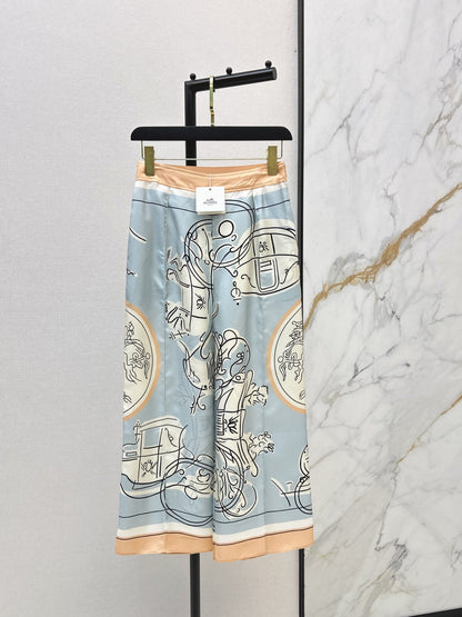 Herm NEW print wide-leg pants